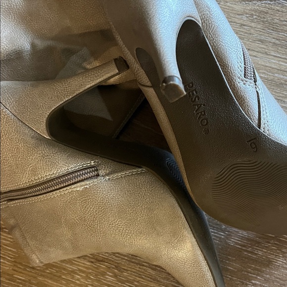 Pesaro Taupe Heeled Boots - Picture 6 of 7